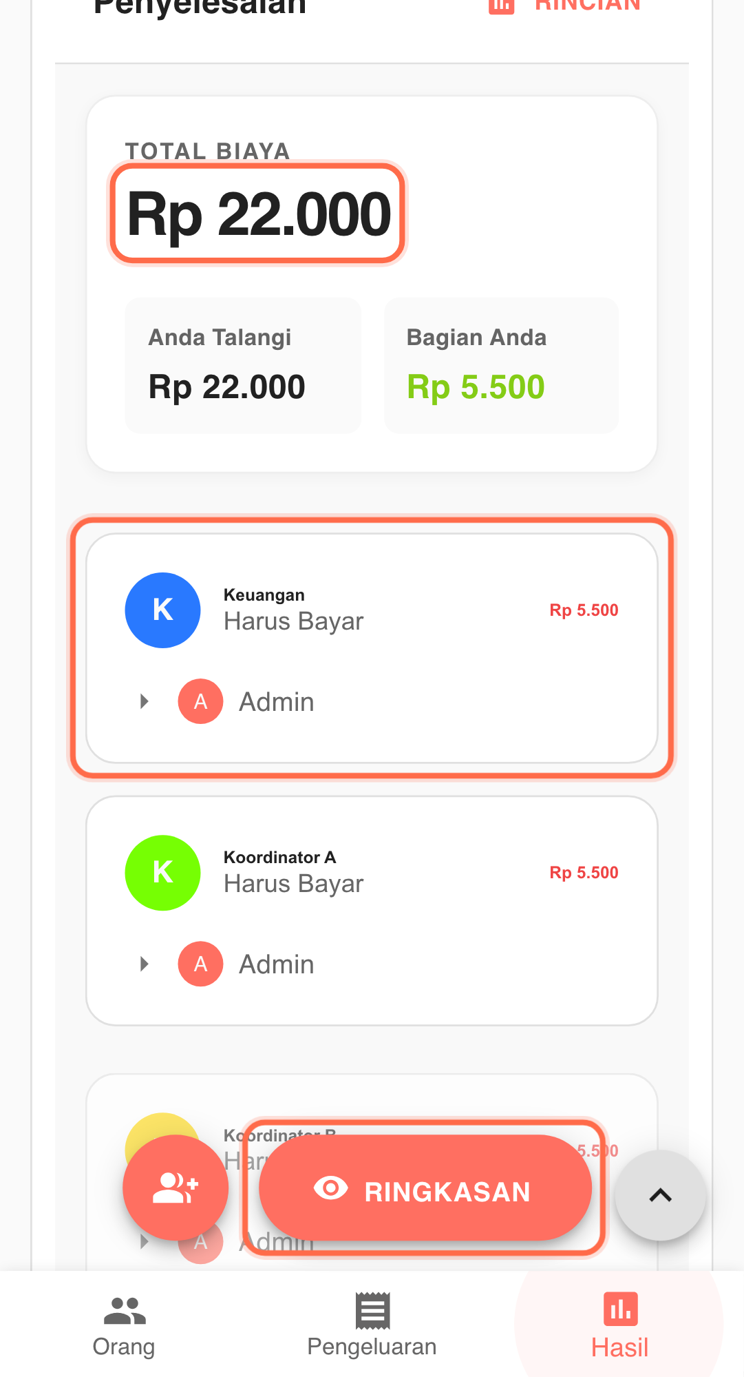 Feature screenshot: key workflow detail in Paji Splitly