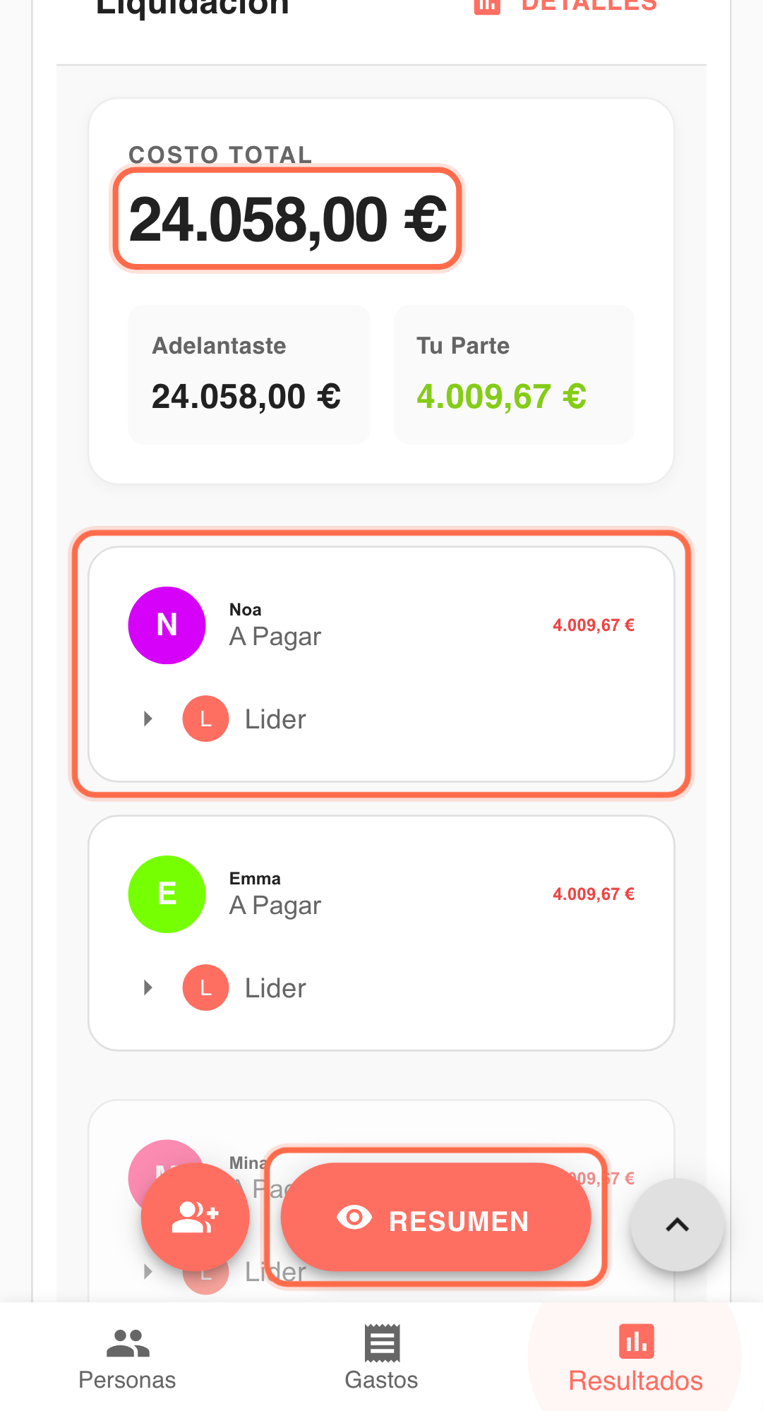 Feature screenshot: key workflow detail in Paji Splitly
