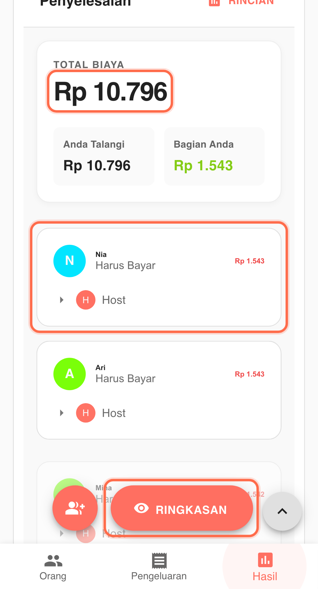 Feature screenshot: key workflow detail in Paji Splitly