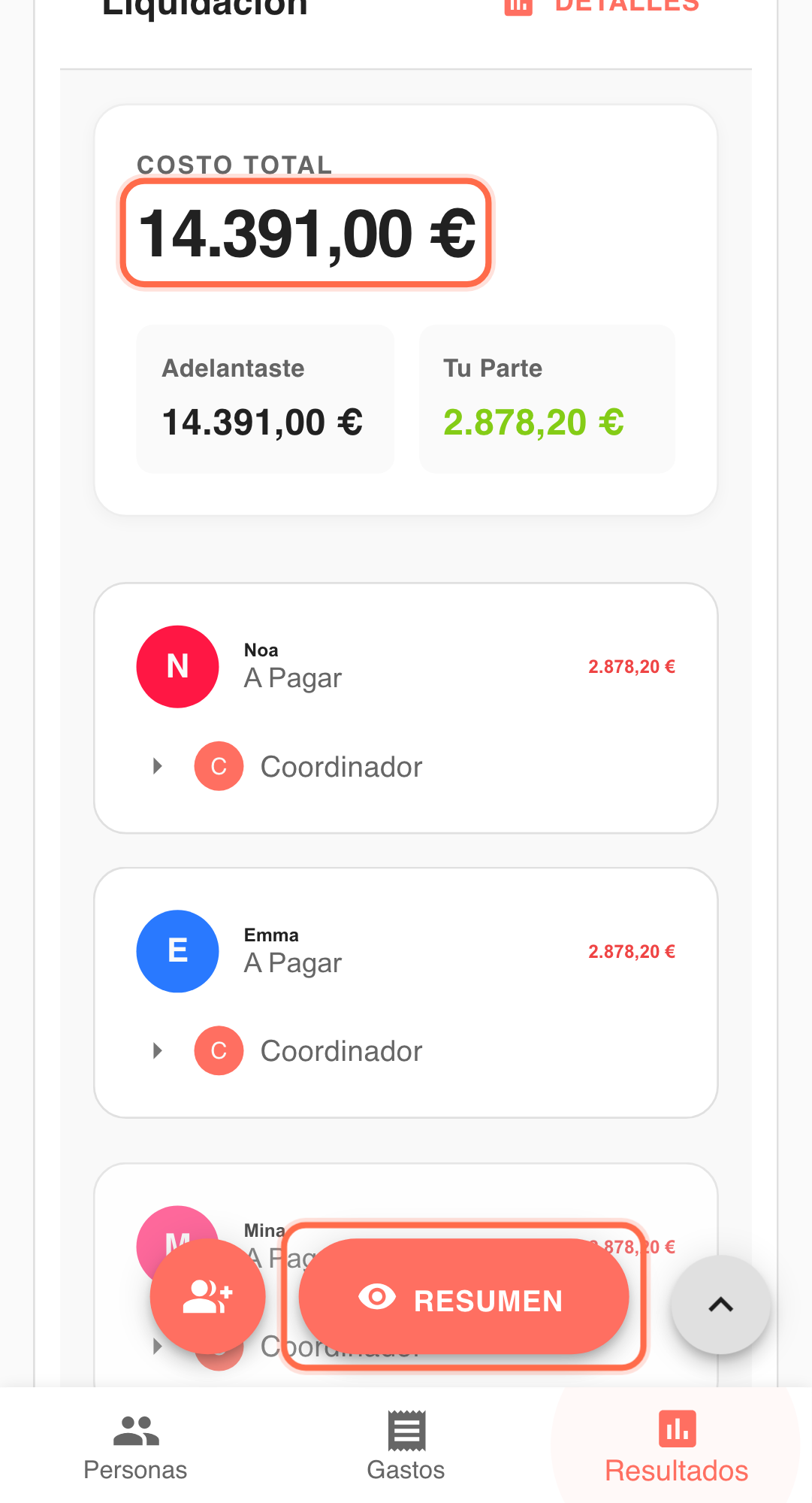 Feature screenshot: focused workflow detail in Paji Splitly