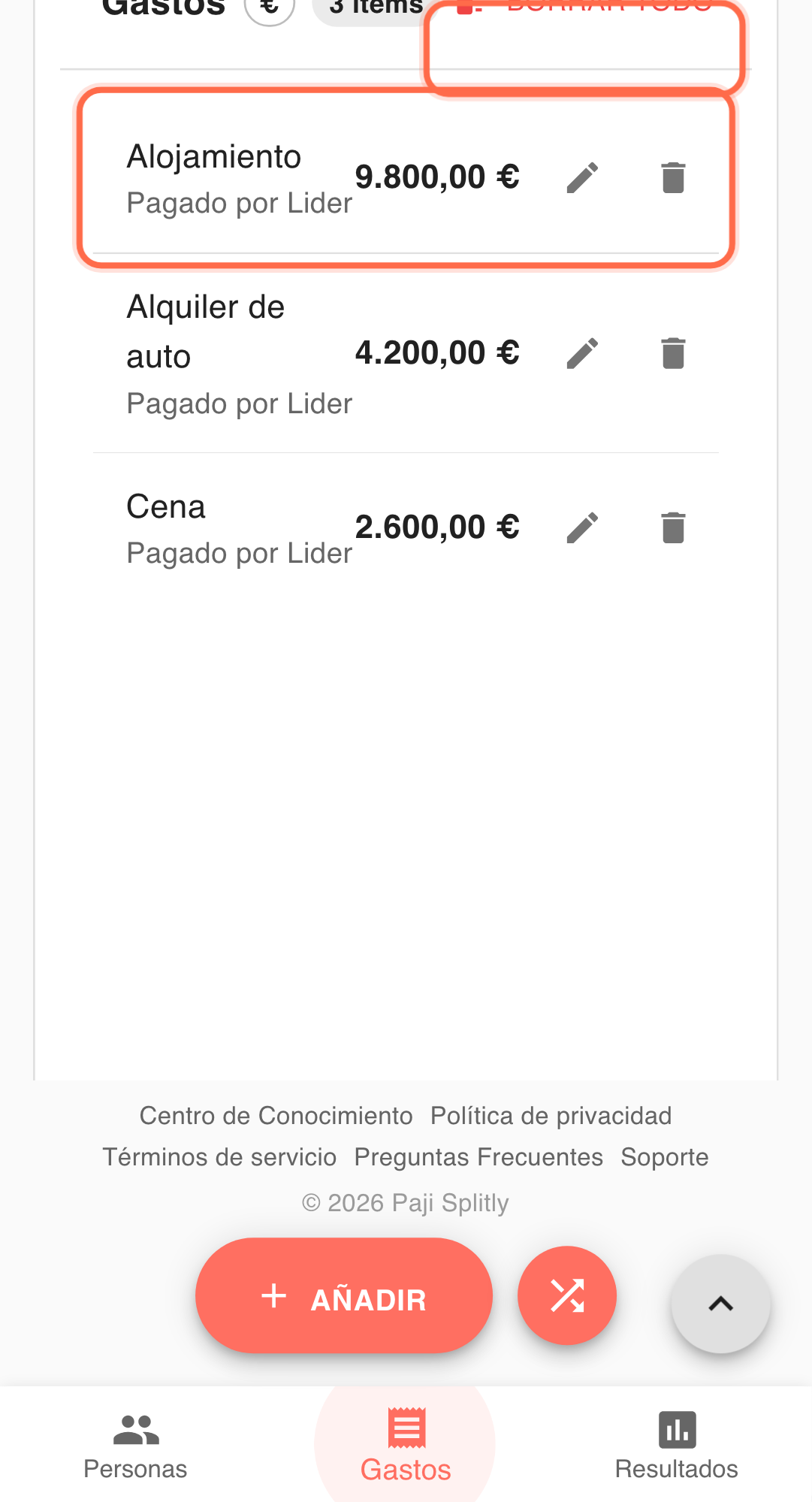 Feature screenshot: key workflow detail in Paji Splitly