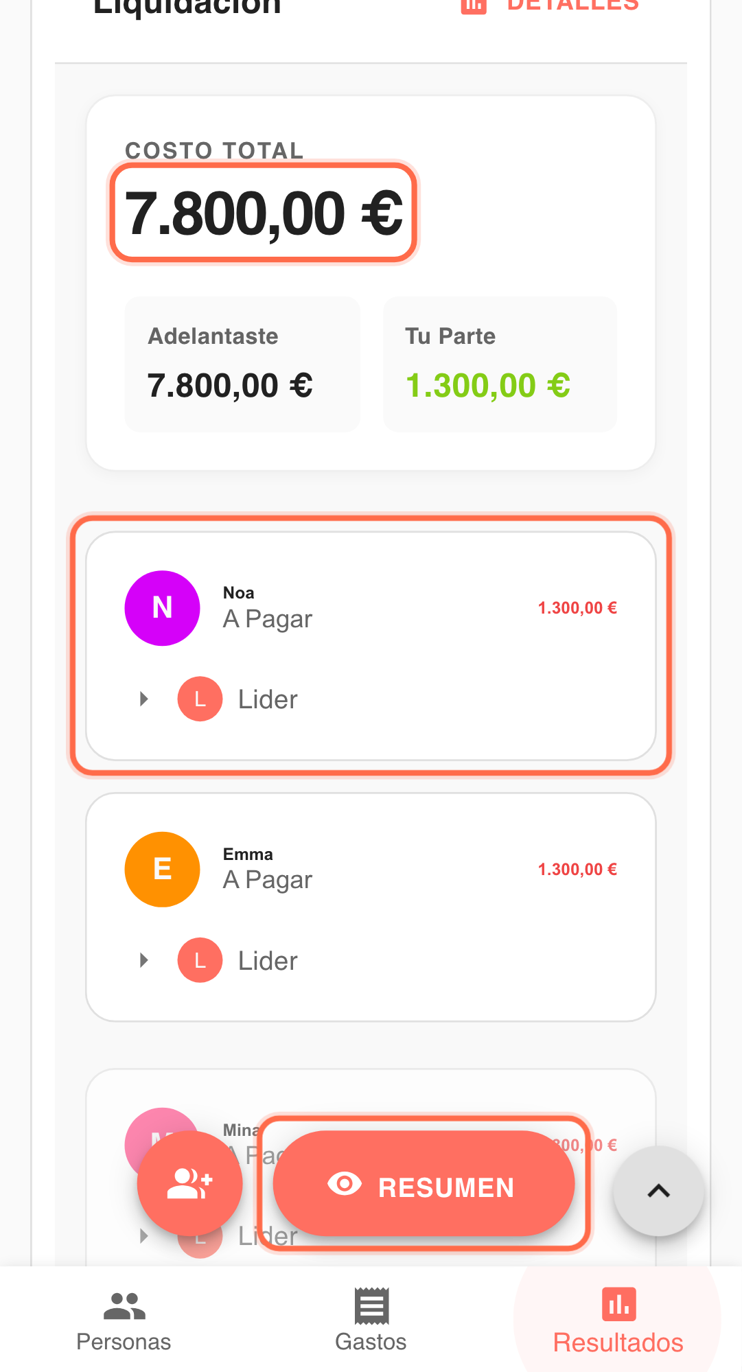 Feature screenshot: key workflow detail in Paji Splitly