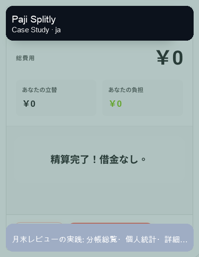 月末レビューの実践: 分帳総覧・個人統計・詳細図表を使う