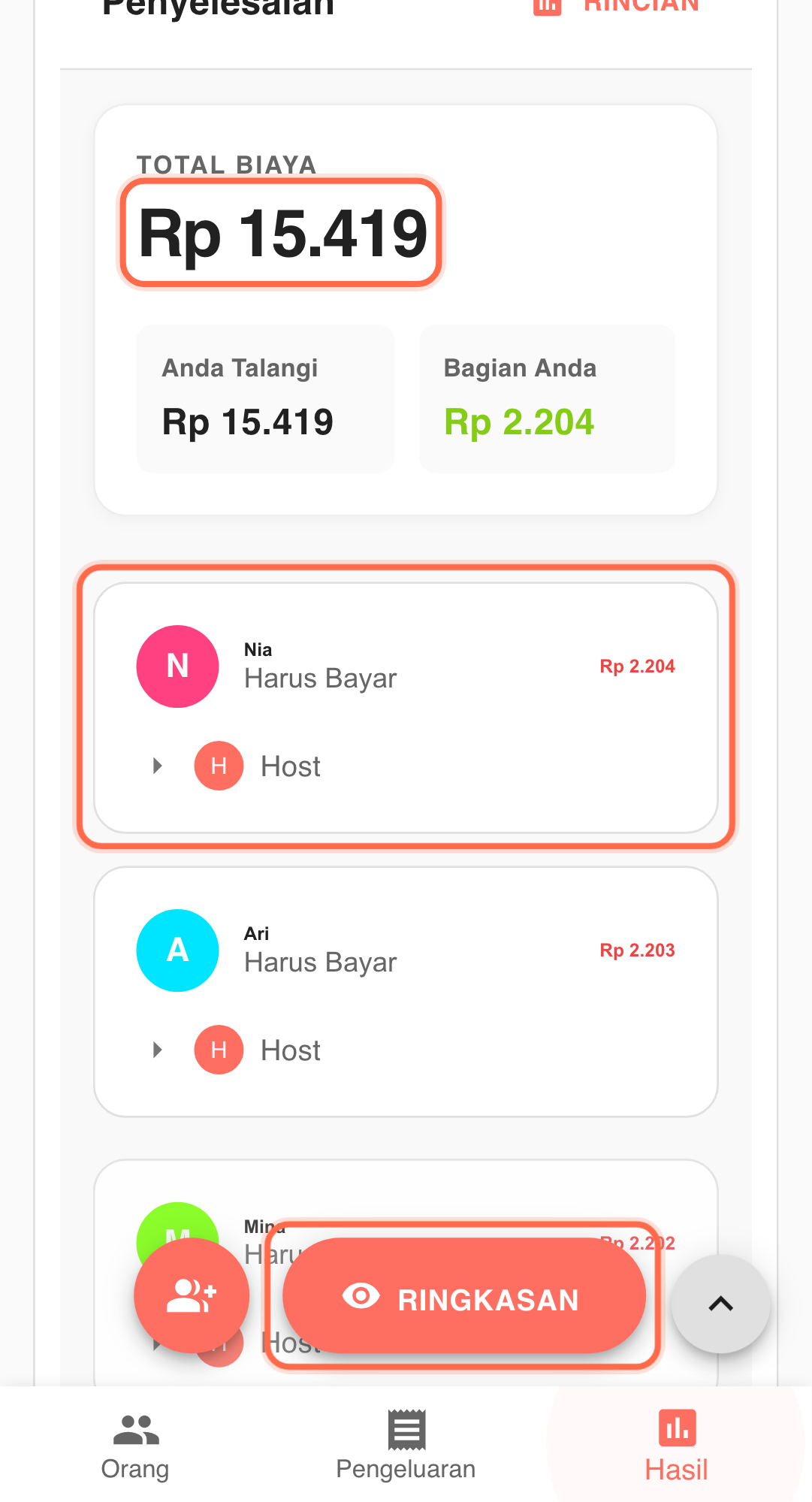 Feature screenshot: key workflow detail in Paji Splitly